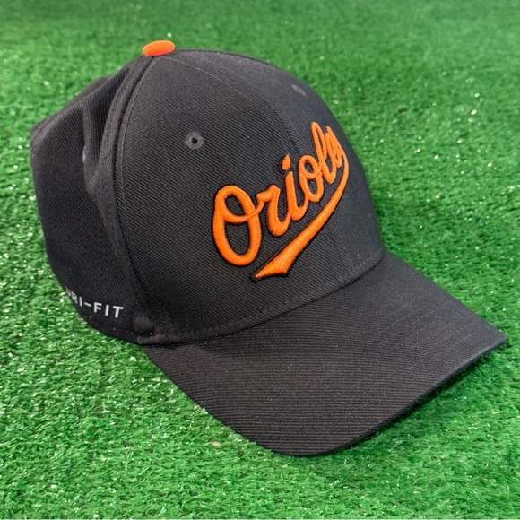 Nike Orioles Dri-Fit Black Orange Baseball Hat Cap - Picture 2 of 4